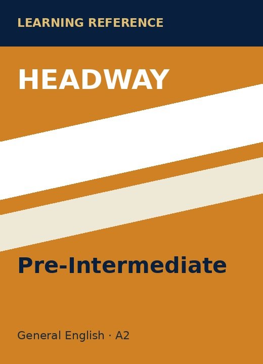 Headway Pre-Intermediate reference cover